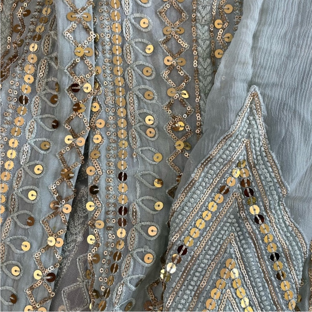 Original Rang E Haya Pakistani Ethnic wear in pista green - Picture 5 of 9